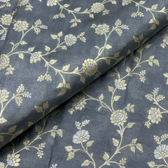 Grey Jal Silk Brocade