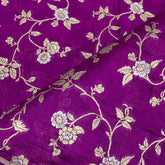 Magenta Purple Jal Silk Brocade