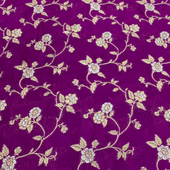 Magenta Purple Jal Silk Brocade