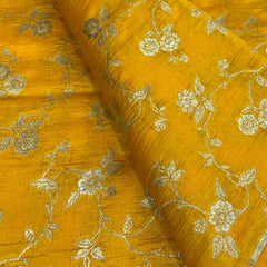 Yellow Jal Silk Brocade