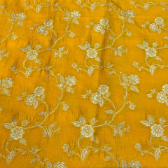 Yellow Jal Silk Brocade