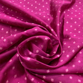 Magenta Dupion Silk Brocade