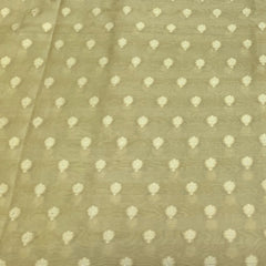 Light Yellow Dupion Silk Brocade