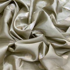 Light Green Dupion Silk Brocade