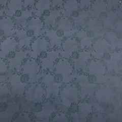 Black Self Jal Silk Brocade