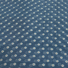 Earthy Blue Chanderi Brocade