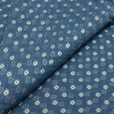 Earthy Blue Chanderi Brocade