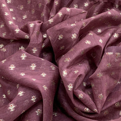 Mauve Pink Chanderi Brocade