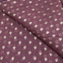 Mauve Pink Chanderi Brocade