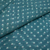 Teal Chanderi Brocade