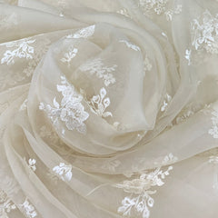 Off White Pure Organza