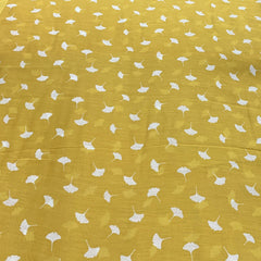Yellow Floral Chanderi Printed
