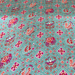 Sea Green Bandhini Print