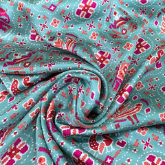 Sea Green Bandhini Print