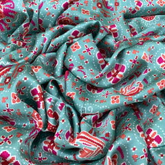 Sea Green Bandhini Print