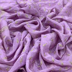 Dark Lavender Tissue Sequins Embroidery
