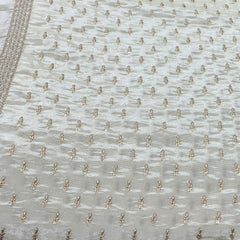 Light Gold Tissue Sequins Embroidery