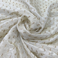 Light Gold Tissue Sequins Embroidery