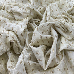 Light Gold Tissue Sequins Embroidery