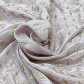 Light Lavender Tissue Sequins Embroidery