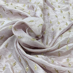 Light Lavender Tissue Sequins Embroidery