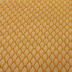 Mustard Yellow Geometric Butti Silk Brocade
