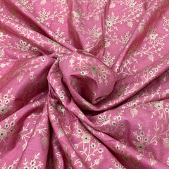 Candy Pink Meenakari Jal Silk Brocade