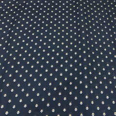 Black Flower Butti Silk Brocade