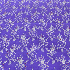 Lavender Meenakari Floral Jal Silk Brocade