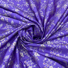 Lavender Meenakari Floral Jal Silk Brocade