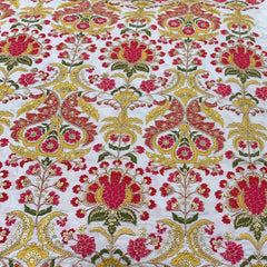 Multicolor Slub Silk Sequins Thread Embroidery