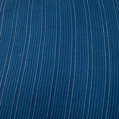 Teal Blue Slub Silk Pintex Embroidery