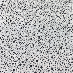 Gauge Linen Off White Dotted Print