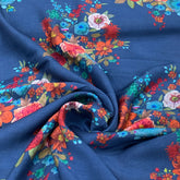 Muslin Blue Floral Print