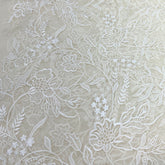 Off White Pure Organza Self Embroidery
