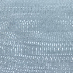 Pastel Blue Slub Silk Embroidery