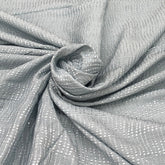 Pastel Blue Slub Silk Embroidery