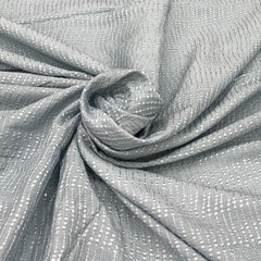 Pastel Blue Slub Silk Embroidery
