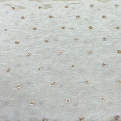 Natural Tissue Sequins Butti Embroidery