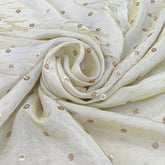 Natural Tissue Sequins Butti Embroidery