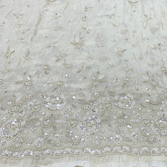 Natural Tissue Cut Dana Floral Embroidery