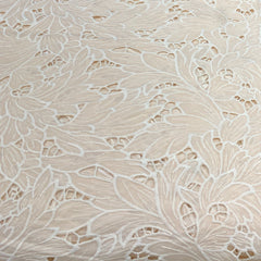 Beige Crepe Cutwork Embroidery