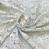 Mint Green Crepe Cut Work Embroidery