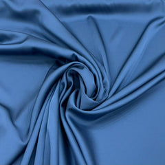 Metallic Blue Zara Satin