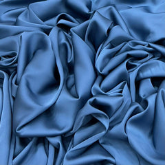 Metallic Blue Zara Satin