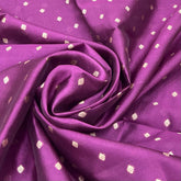 Magenta Purple Floral Butti Silk Brocade