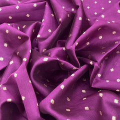 Magenta Purple Floral Butti Silk Brocade