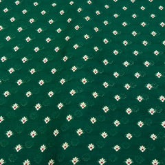 Bottle Green Meenakari Floral Butti Silk Brocade