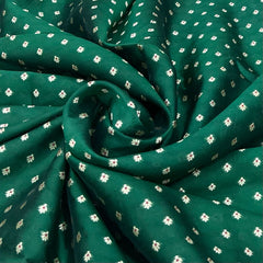 Bottle Green Meenakari Floral Butti Silk Brocade