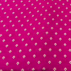 Fuchsia Pink Floral Meenakari Butti Silk Brocade